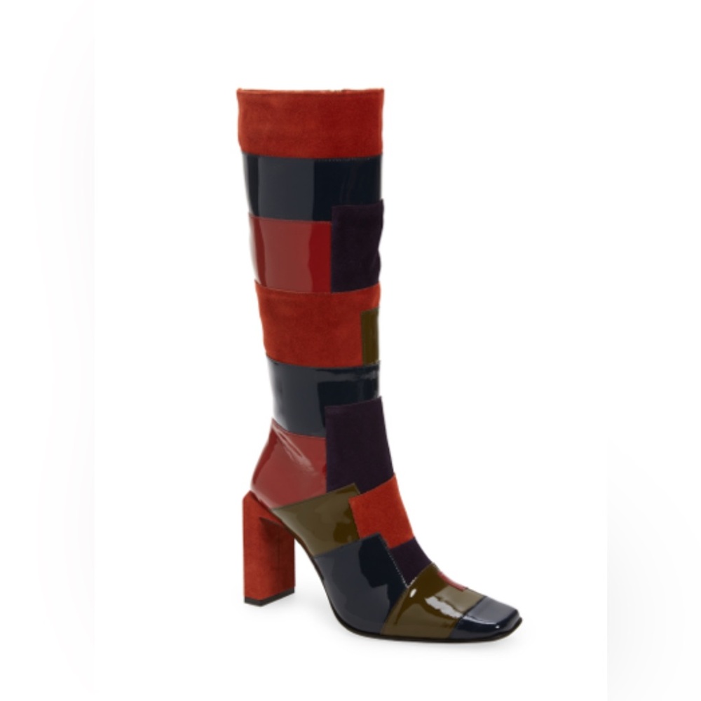 JEFFREY CAMPBELL Lightspeed Patchwork Boots